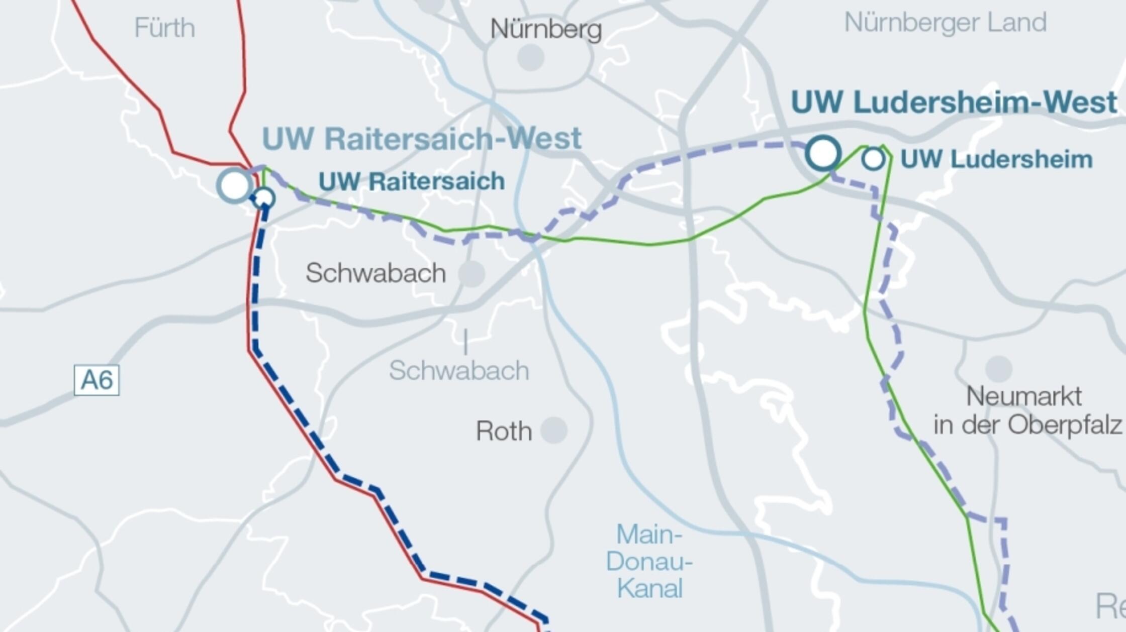 Ausschnitt Karte Westbayernring