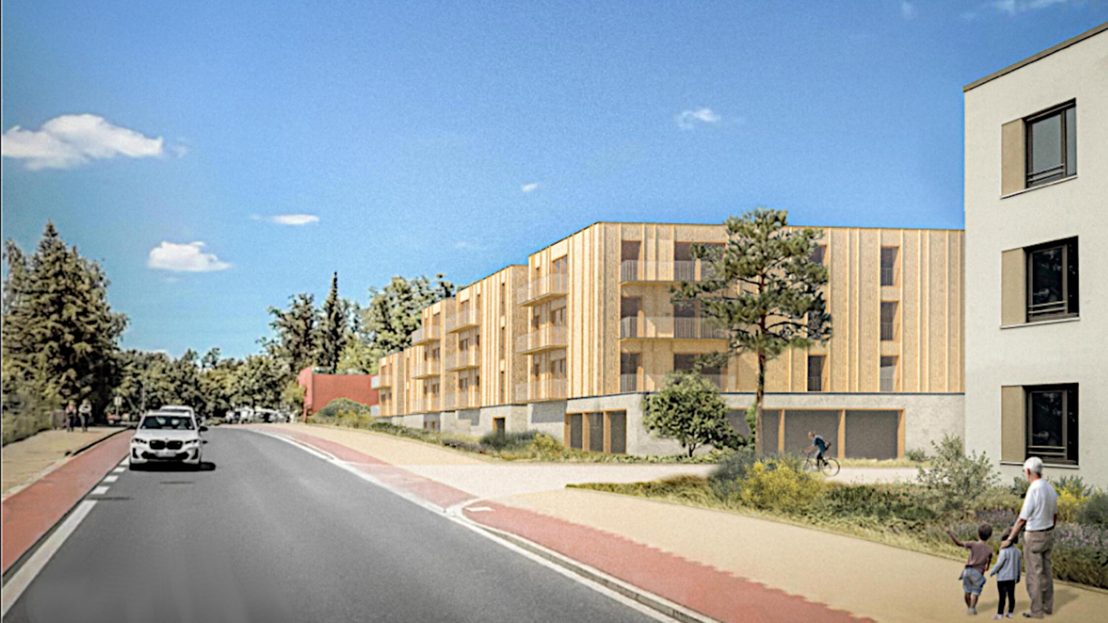 So soll die neue Bebauung auf der rechten Seite de