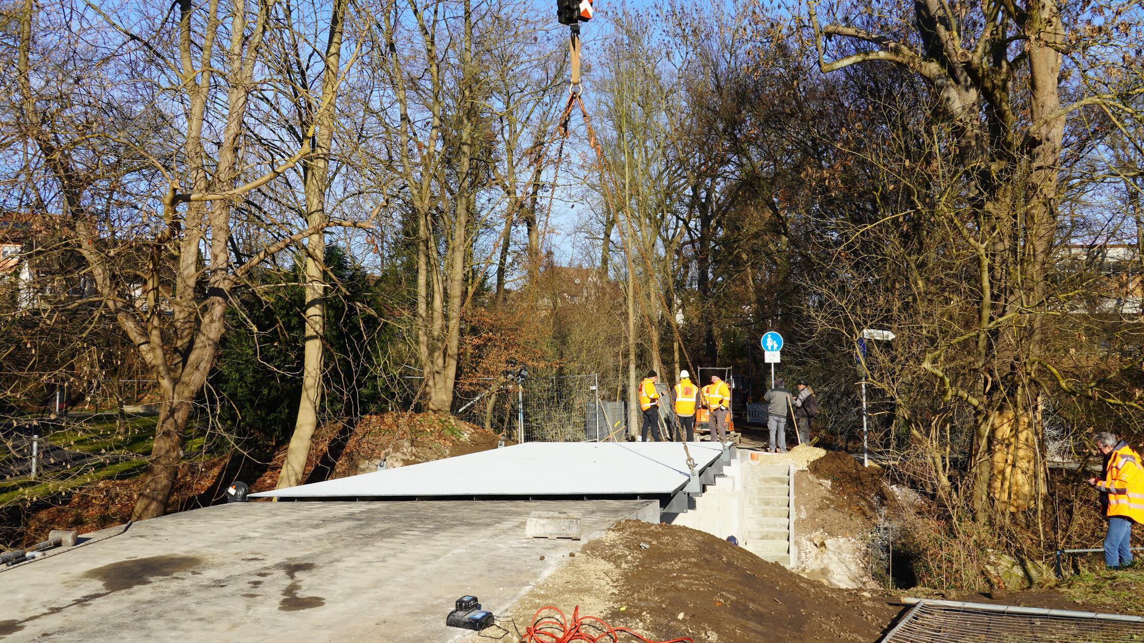 Der Henseltsteg im östlichen Schwabachtal ist bald
