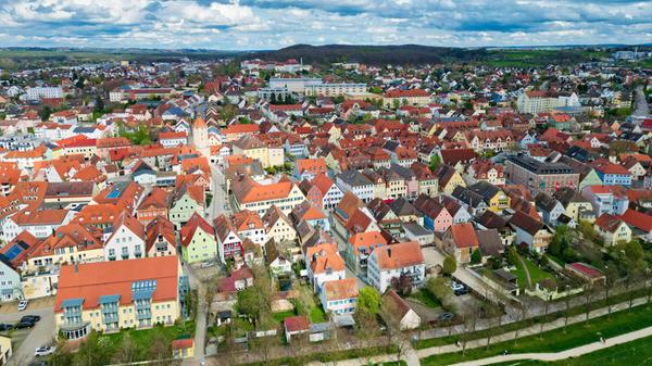 Gunzenhausen Drohne Stadt Innenstadt HDR