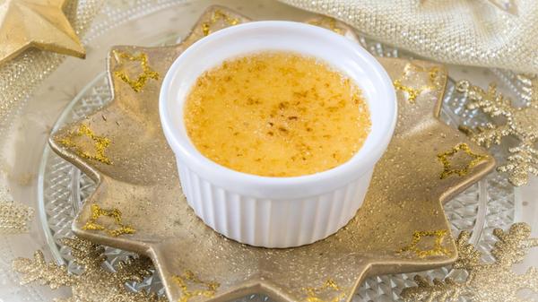 Creme brulee - traditional french vanilla cream de