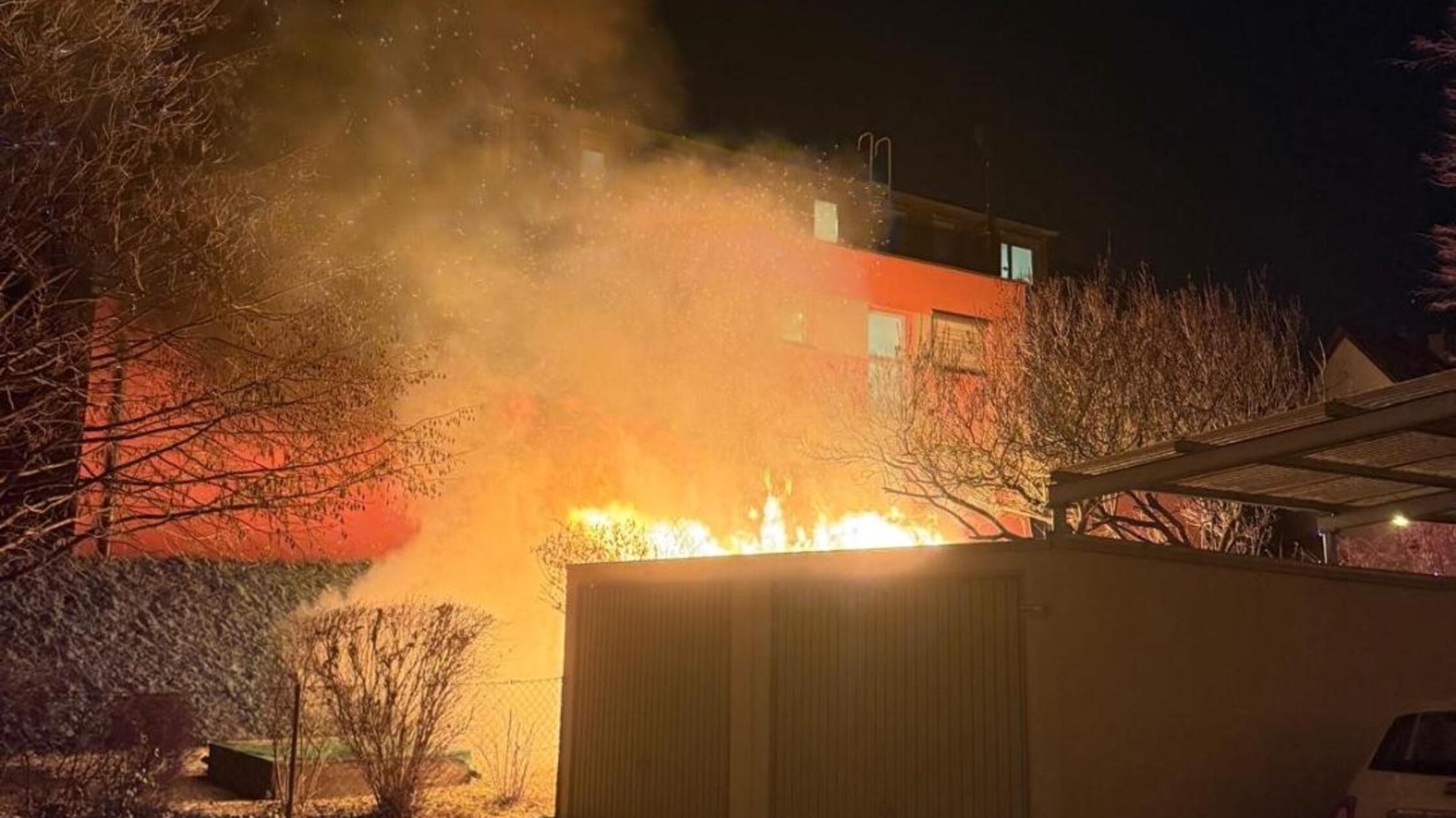 Garagenbrand Silvester 2026 Nürnberg