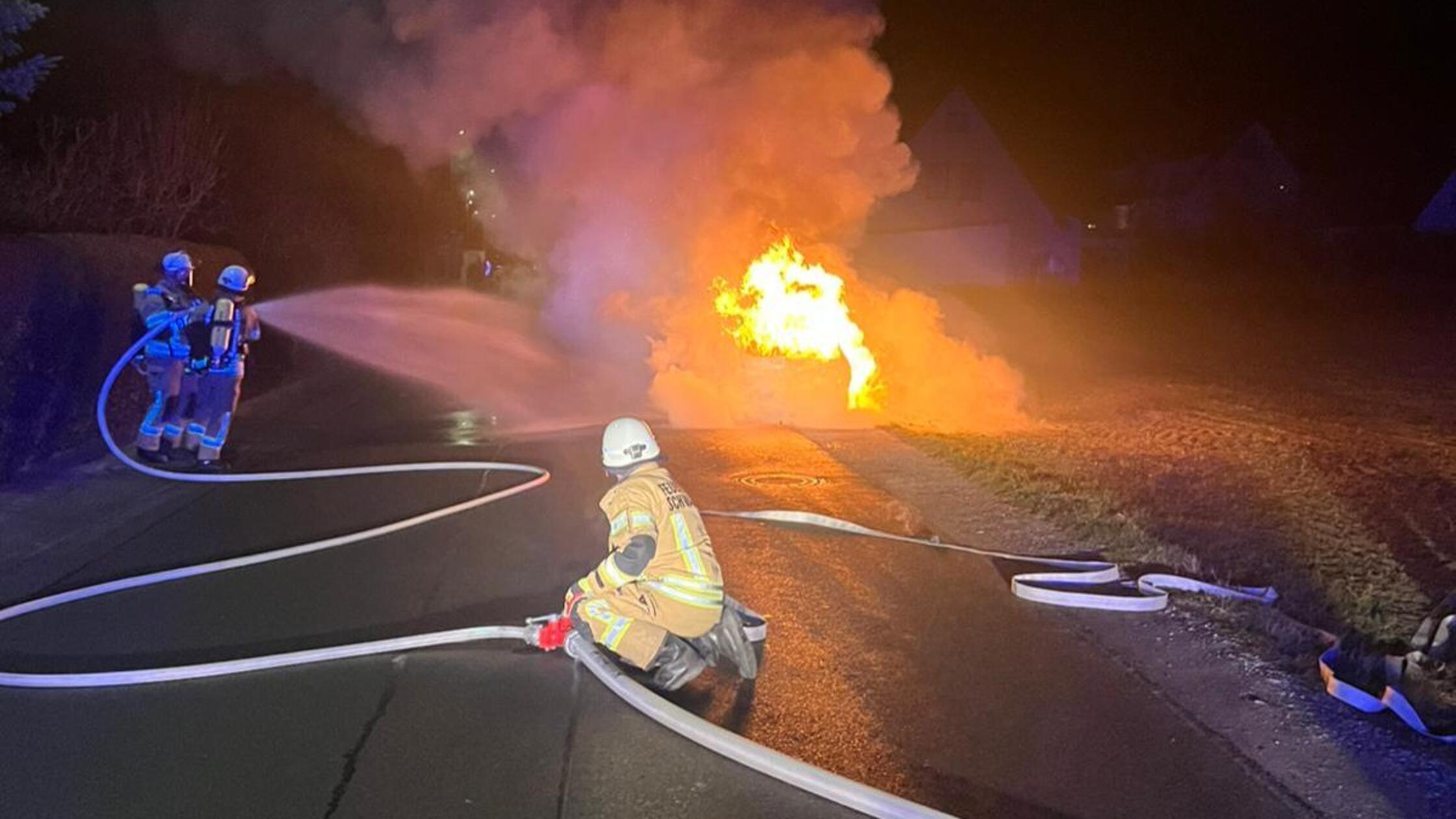 Silvester Brand Auto Wolkersdorf