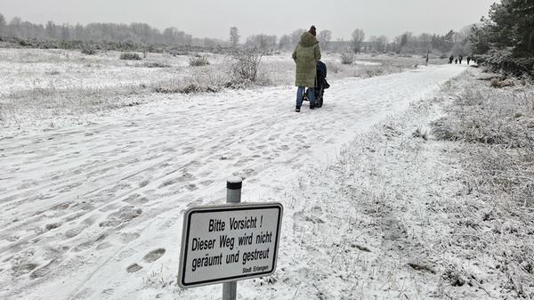 Am Naturschutzgebiet Exerzierplatz bot sich den Me