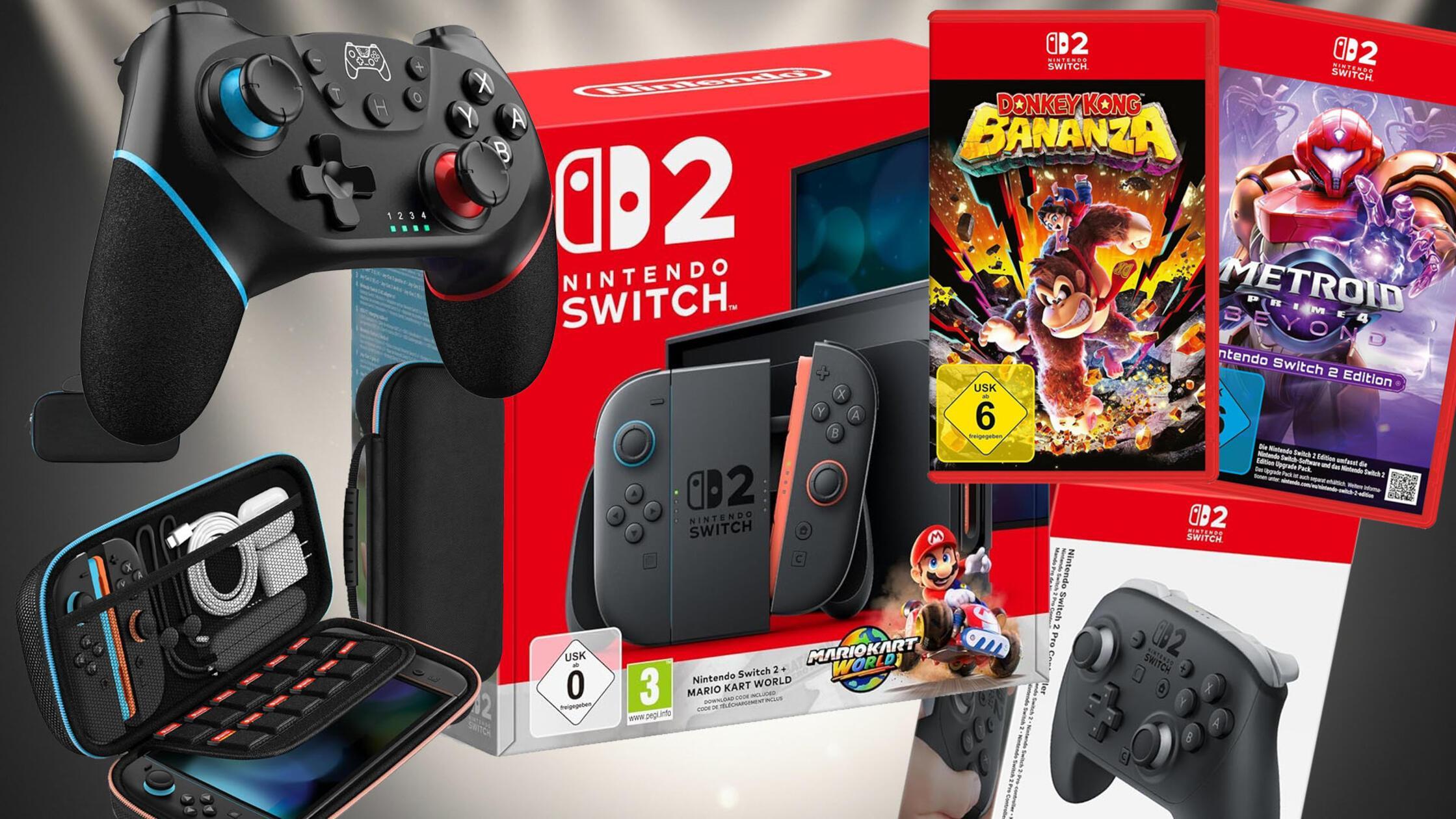 Amazon-boxt-Nintendo-Switch-2-bis-37-g-nstiger-raus-Konsole-Mario-Kart-World-Controller-Tasche