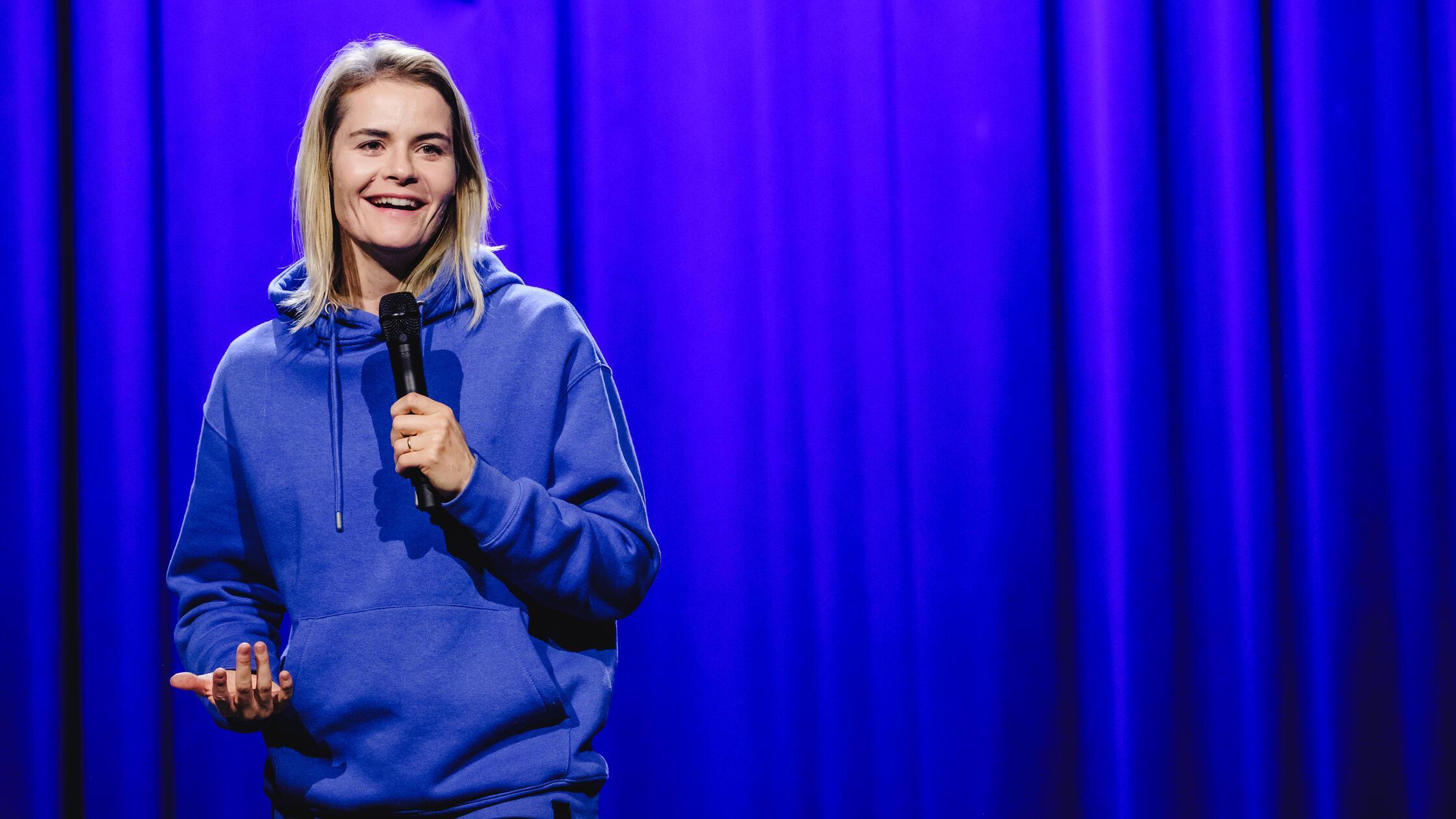 Hazel Brugger perferms live comedy in Bern, Switze