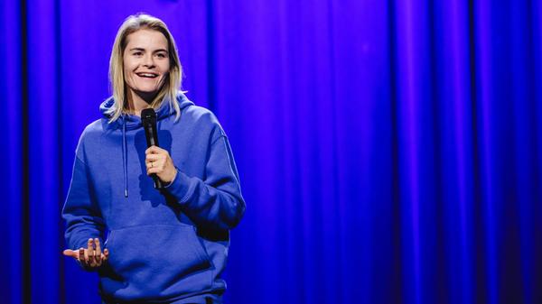Hazel Brugger perferms live comedy in Bern, Switze