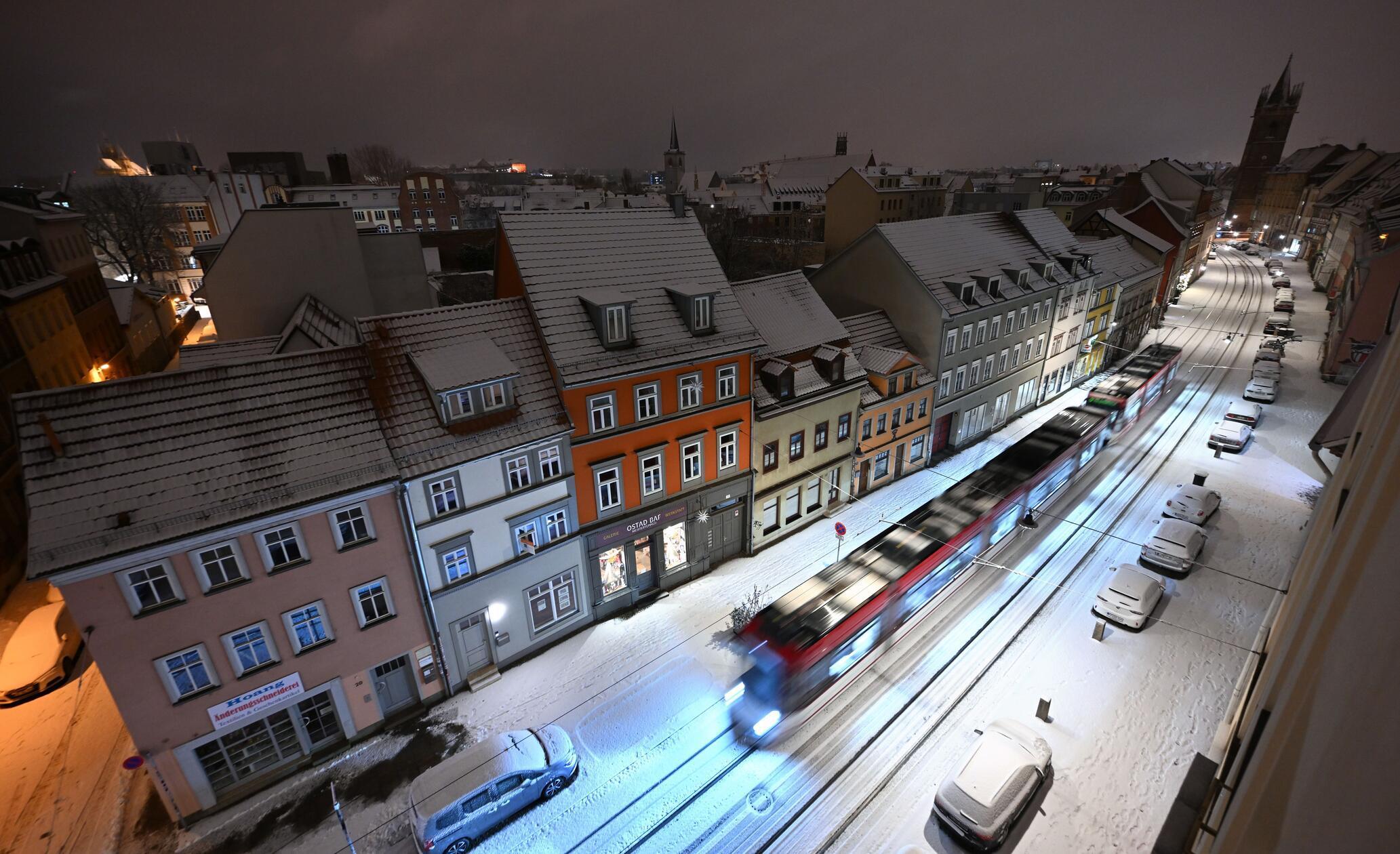 In Ilmenau in Thüringen war die Straßenbahn zumindest noch fahrtüchtig.
