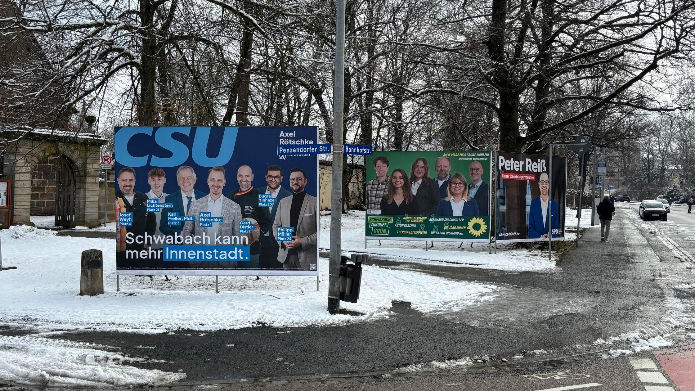 Wahlplakate Schwabach