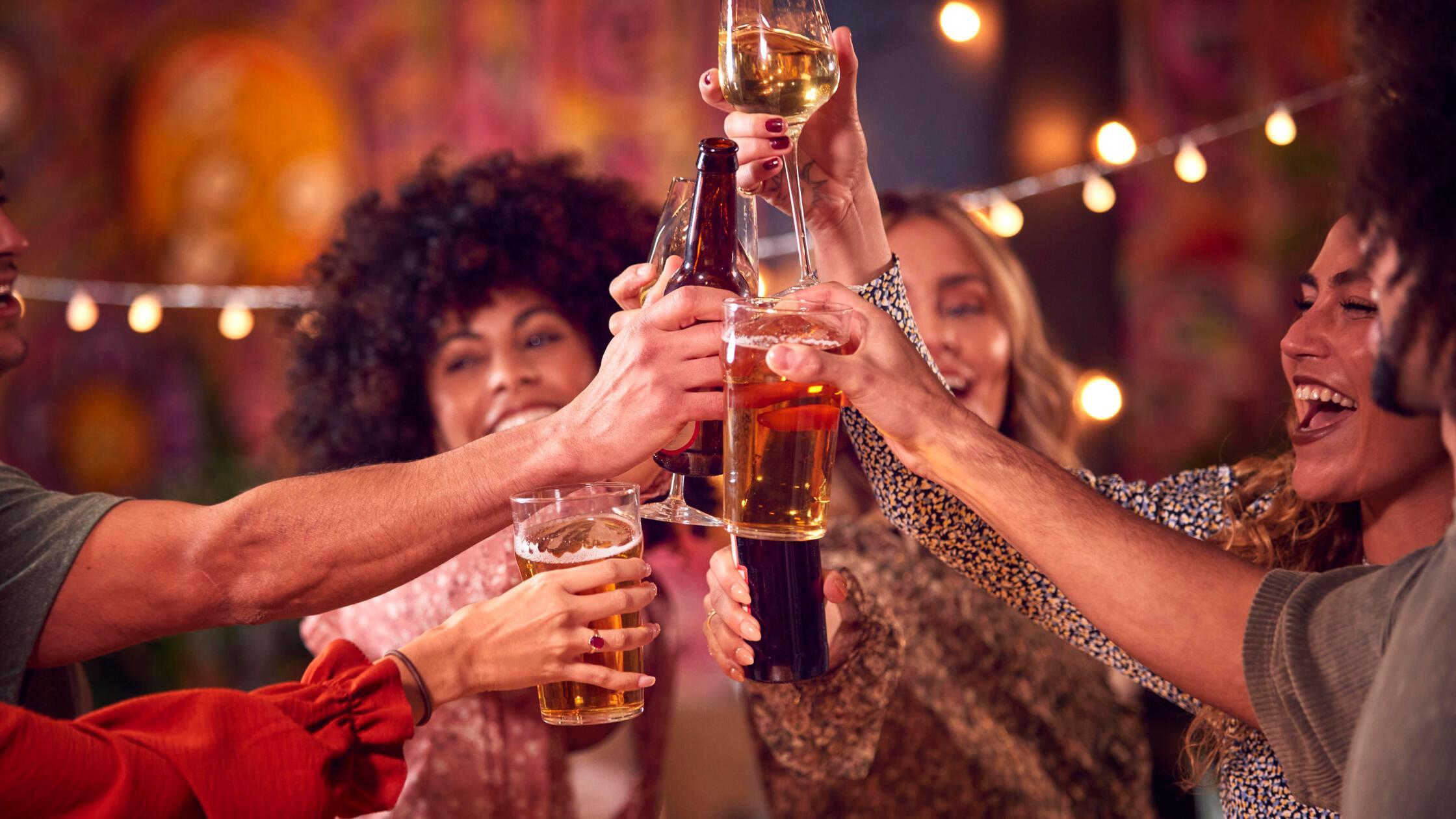 party;alkohol;freunde;anstoßen