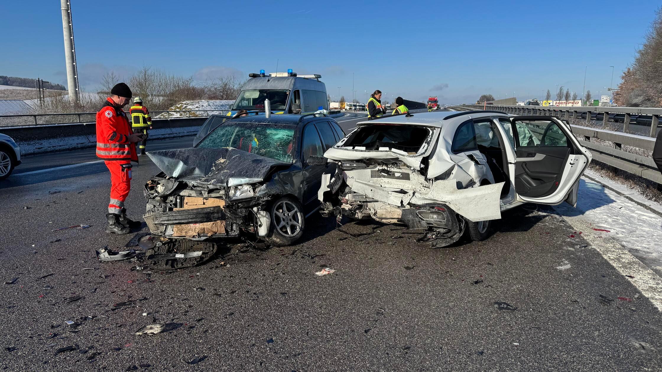 Auf der A9 in Fahrtrichtung München ist es am Sonn