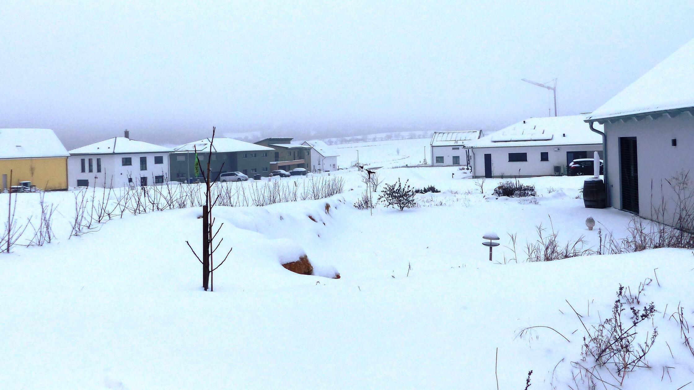 Im neuen Baugebiet Kastl Süd II sind schon eine Hä