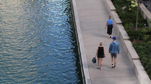 Der "Riverwalk", der Fußweg entlang des Flusses ist bei Besuchern und Bewohnern sehr beliebt.