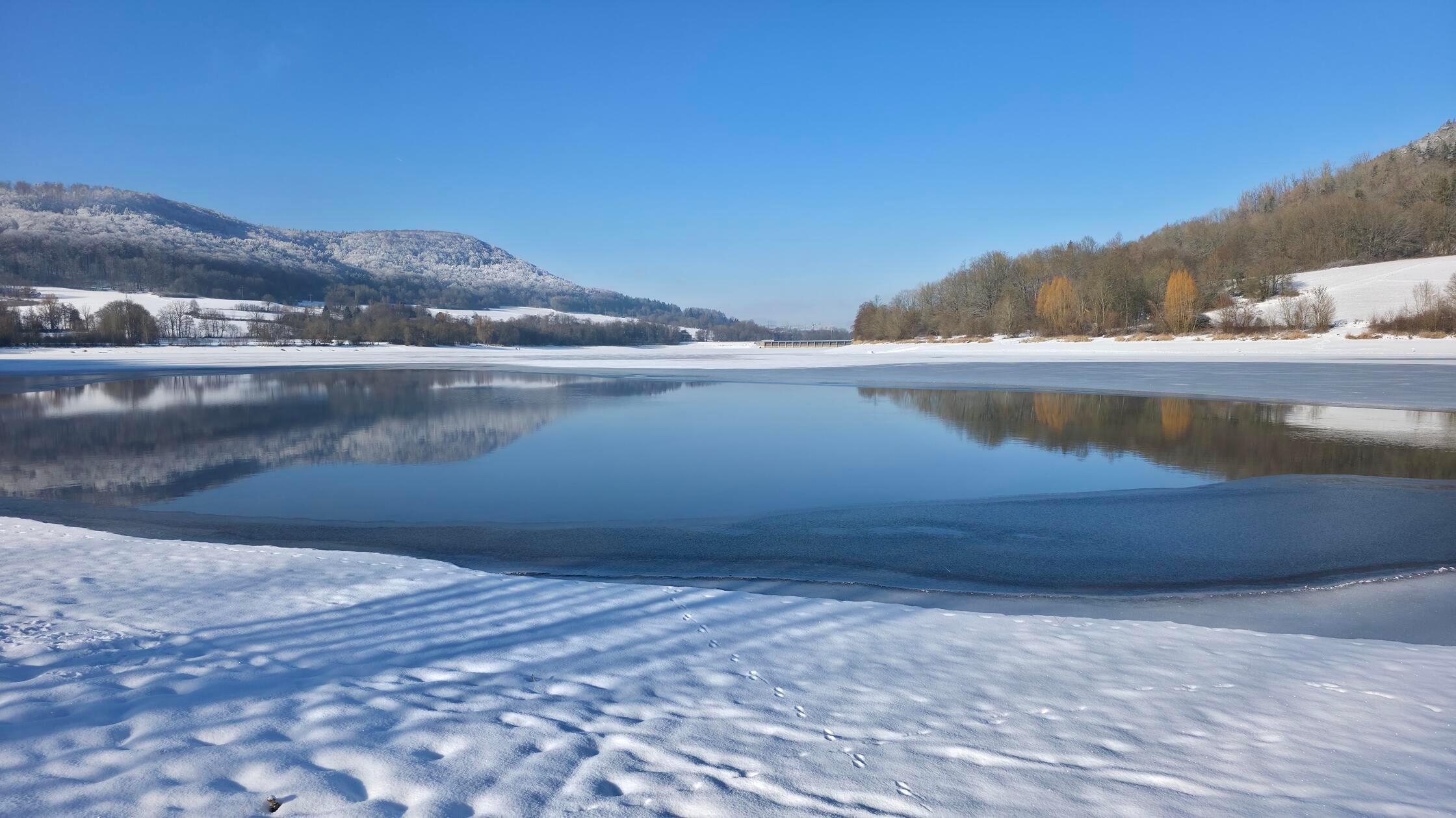 Happurg Stausee Winter