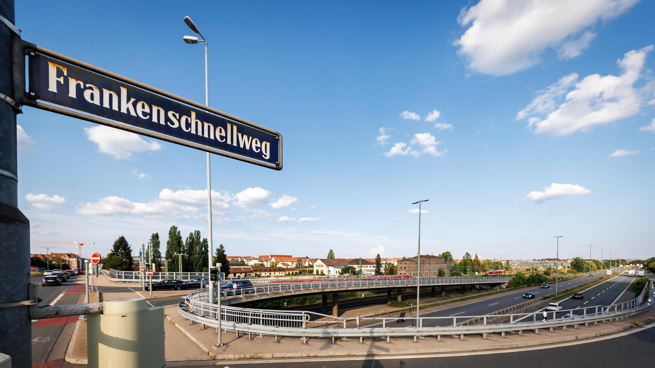 Frankenschnellweg in Nürnberg