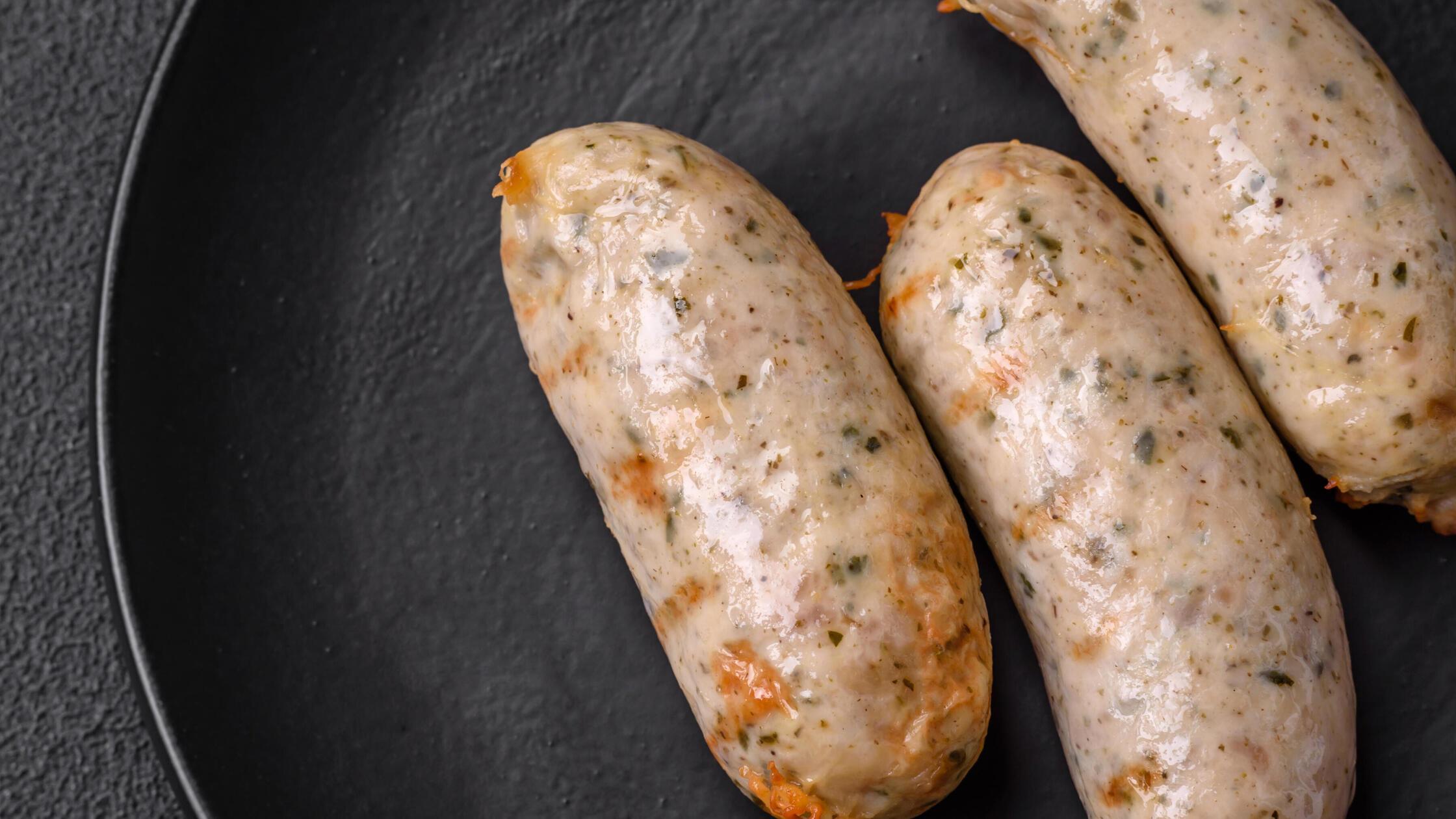 Sausages vegetable protein seitan meatless soy whe