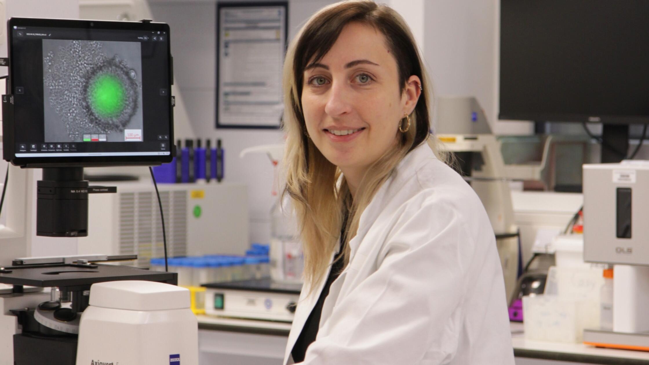 Dr. Tina Jost, Gruppenleiterin in der Strahlenklin