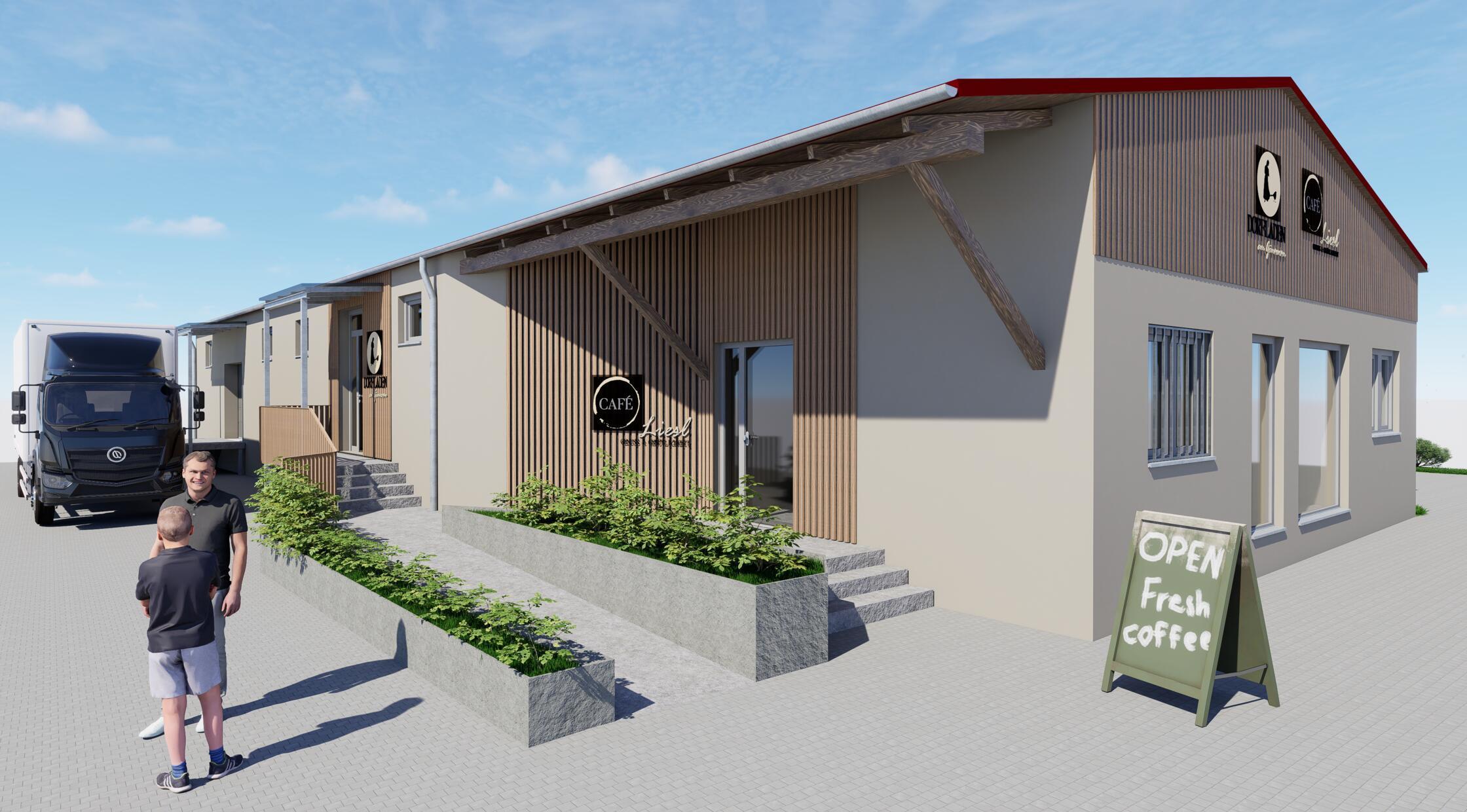 Visualisierung Dorfladen Mitteleschenbach