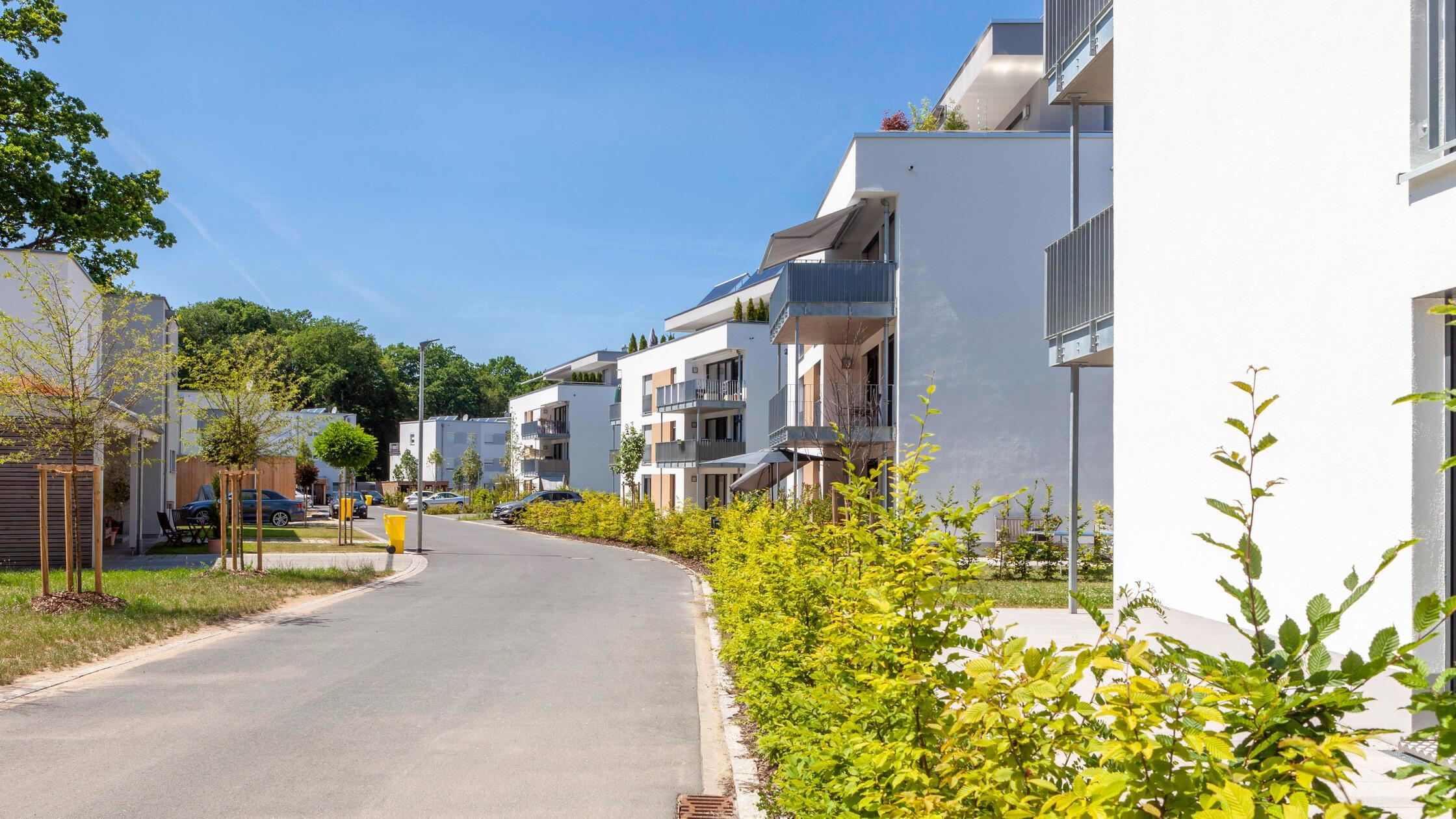 Neue Mehrfamilienhäuser Neuer Wohnpark mit Infrast