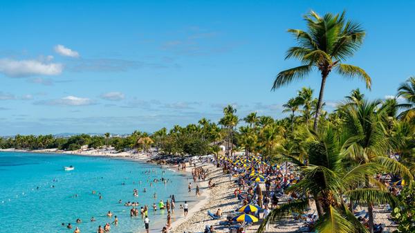 Am Traumstrand der Isla Catalina in der Dominikani