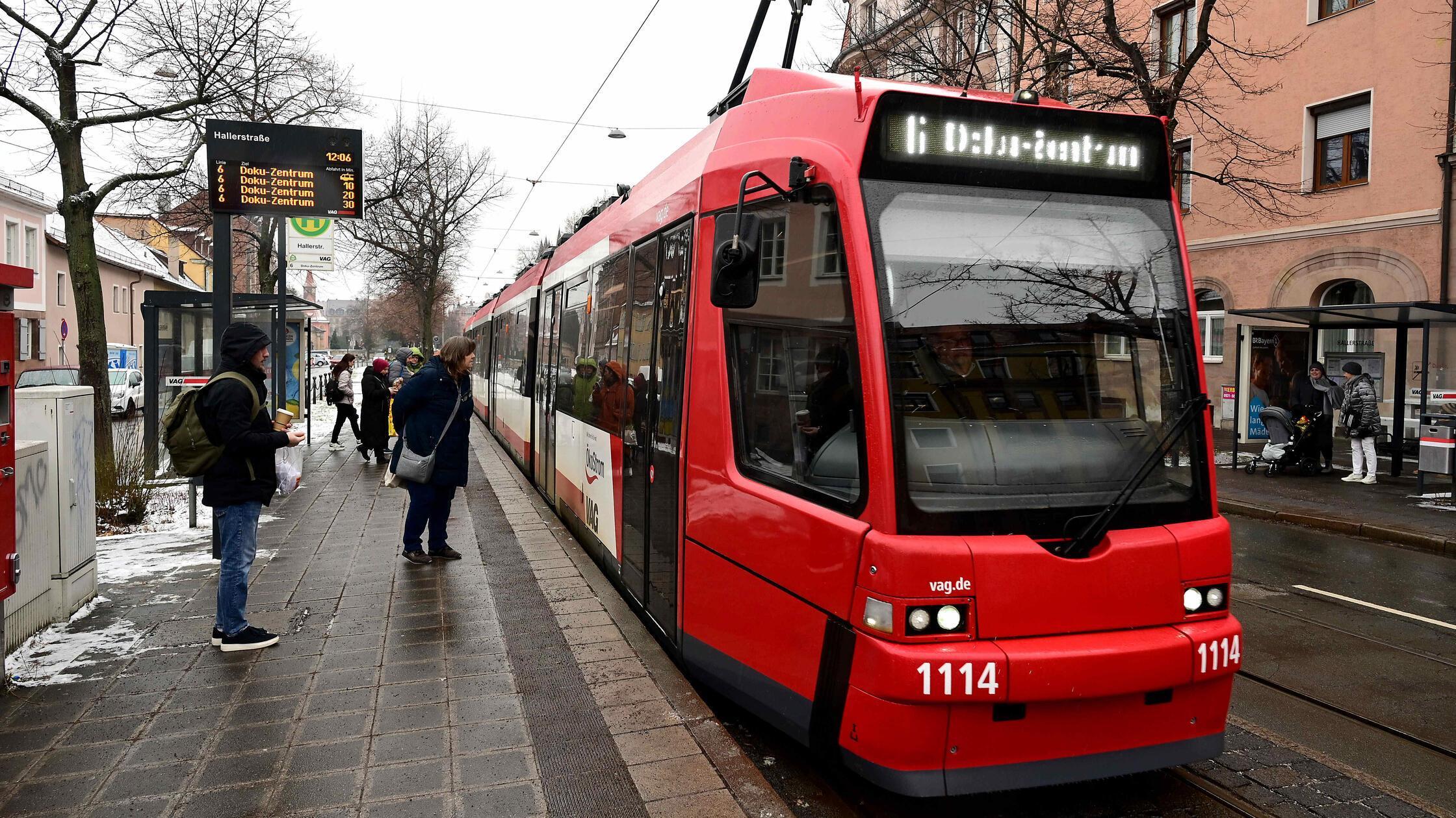 ÖPNV VAG Verkehrsticker - Straßenbahn Line 6 Richt