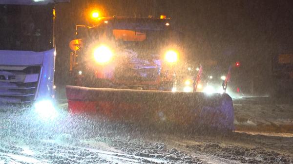 Der Winter hat Nürnberg fest im Griff. Neuschnee u