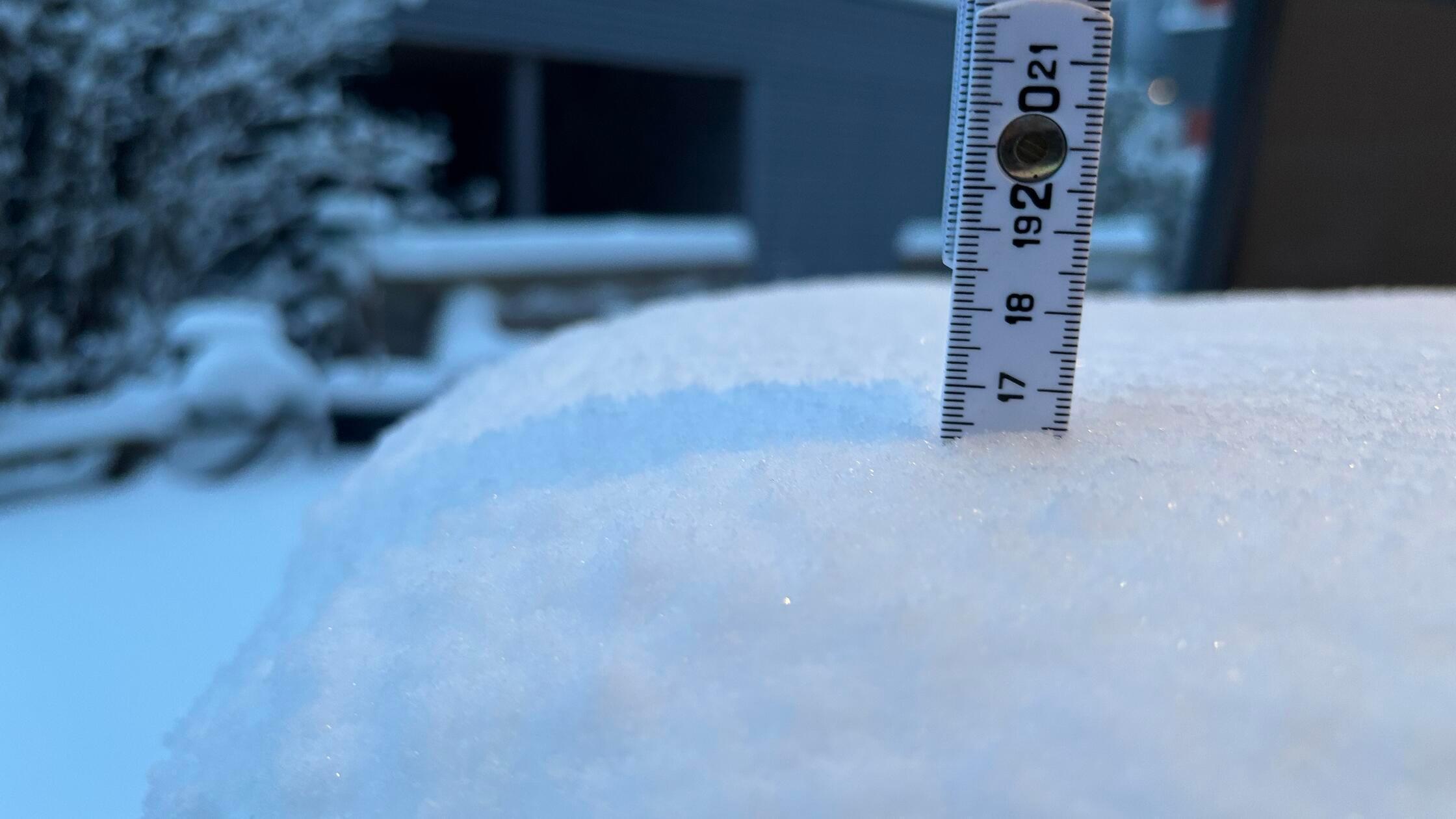 Viel Neuschnee, Schnee in Gun