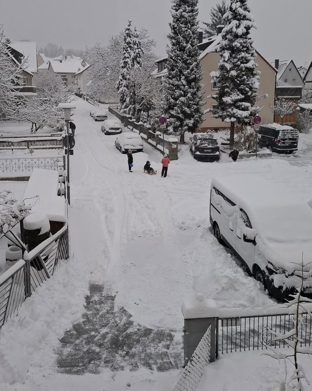 Unsere Leserin Anna Hiltl hat uns ein Schneefoto geschickt.