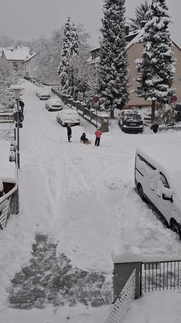 Unsere Leserin Anna Hiltl hat uns ein Schneefoto geschickt.