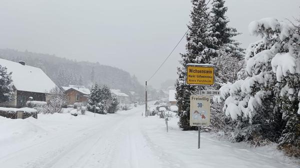 Schneebilder von unserer Leserin Christina Weichert aus dem Gößweinsteiner Ortsteil Wichsenstein.