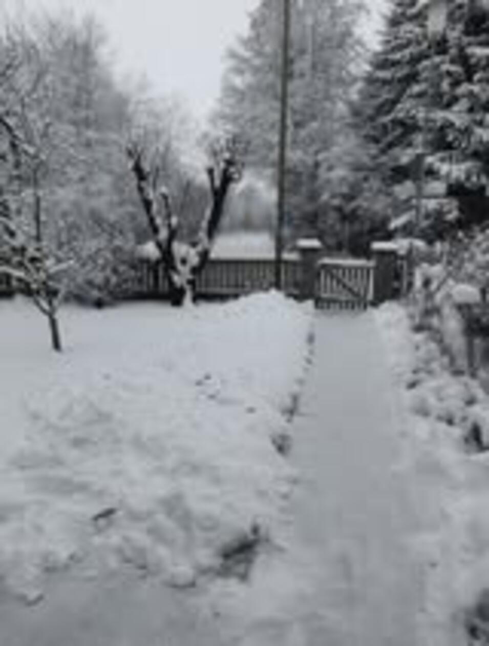 In Neumarkt und Umgebung liegt Schnee so weit das Auge reicht.