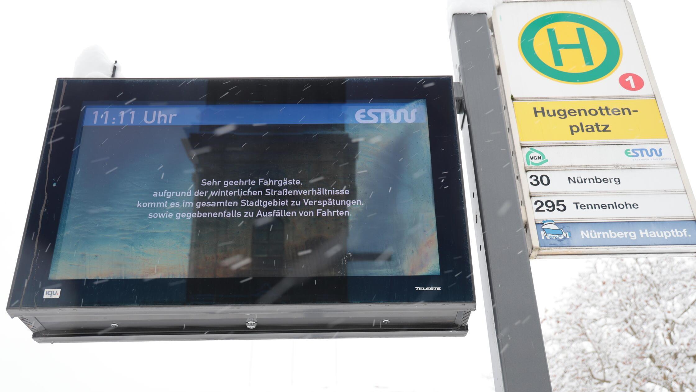 Busse Schnee Erlangen