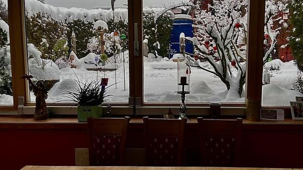 Bei dem Wetter ist die gute Stube gleich doppelt so gemütlich.