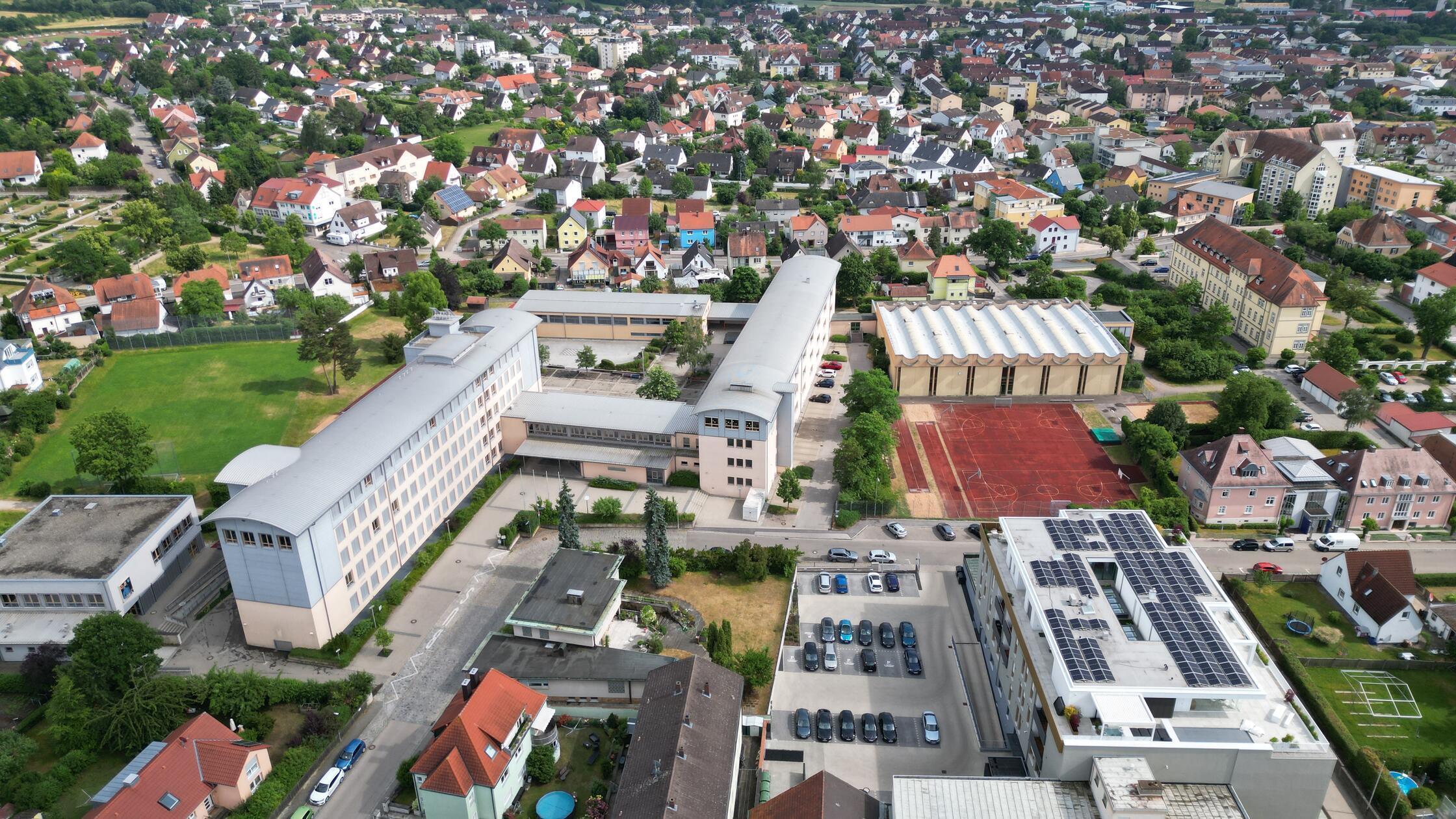 Gunzenhausen Drohne Simon-Marius-Gymnasium