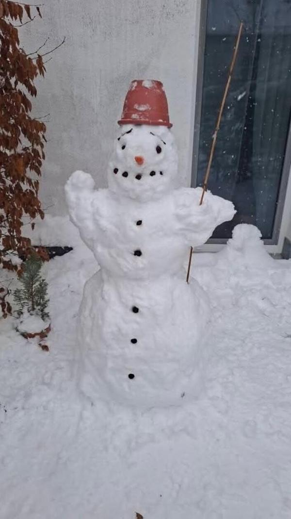 Diesen Schneemann hat uns unsere Leserin Zaneta Cinova geschickt.