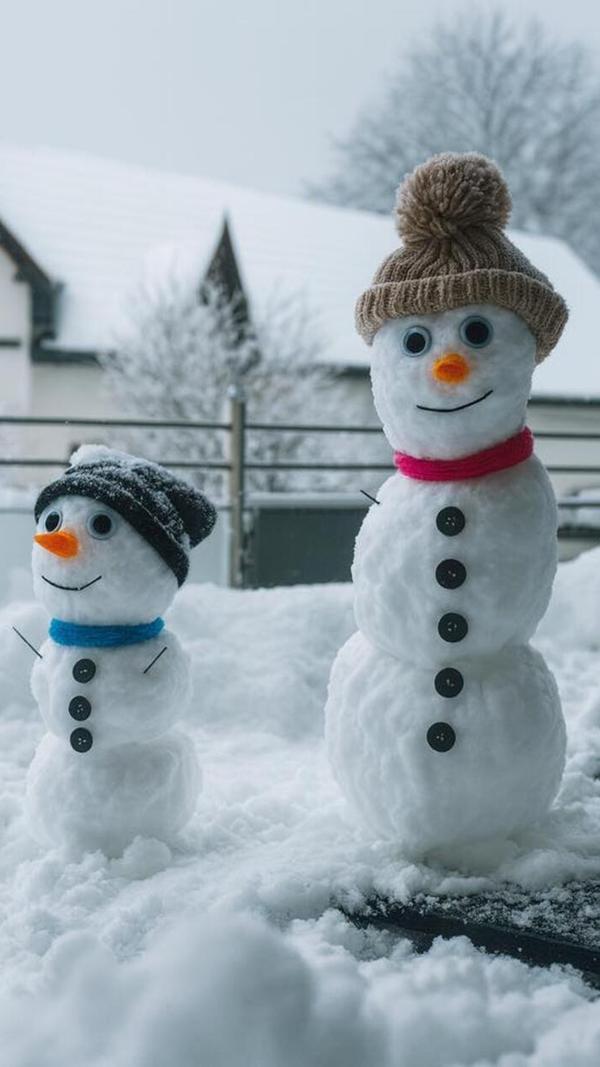 Unsere Leserin Sevin Esen hat uns diese zwei süßen Schneemänner geschickt.