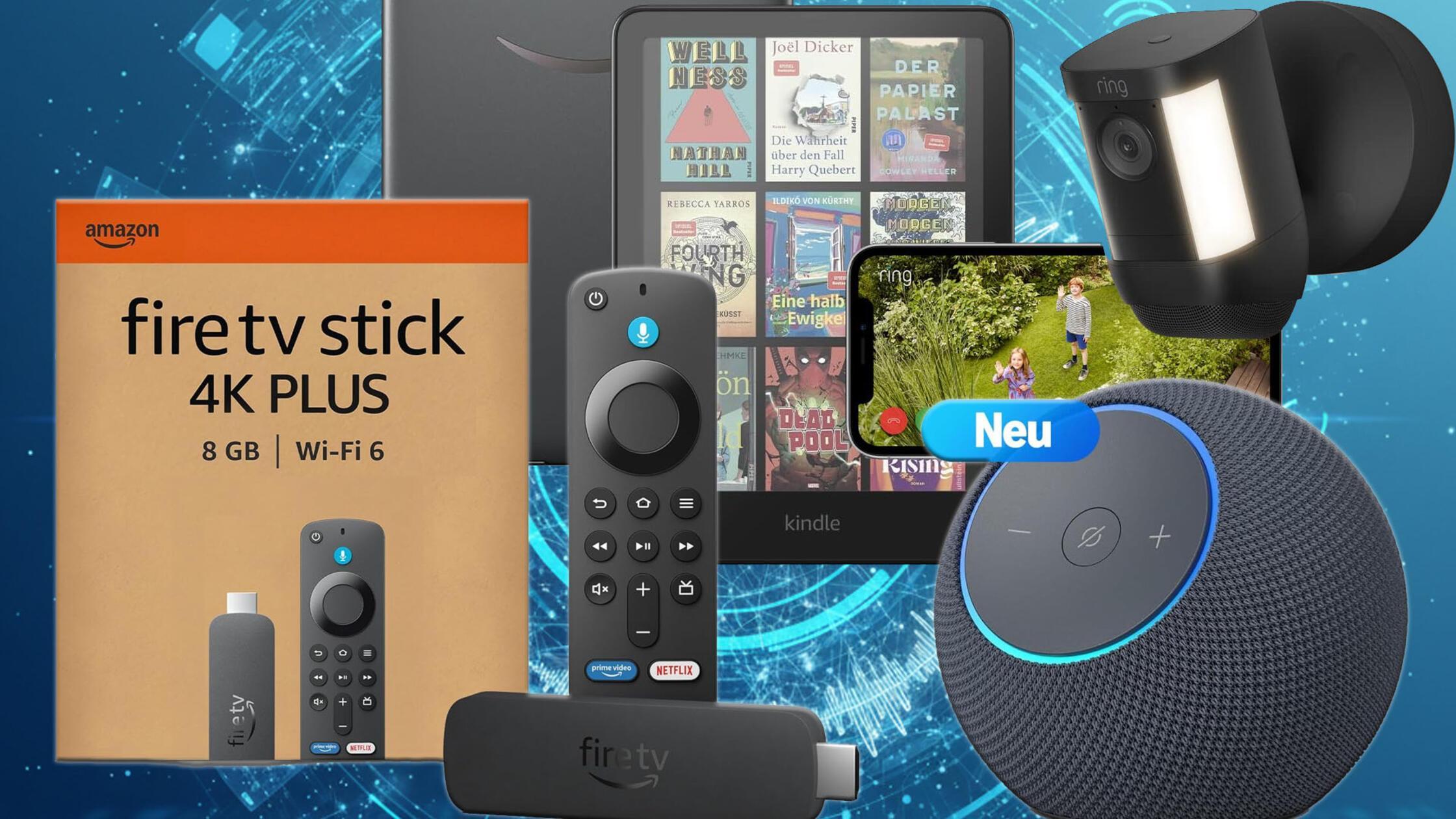 Amazon-Geräte bis 61 % günstiger: Fire TV Stick 4K, Echo, Kindle