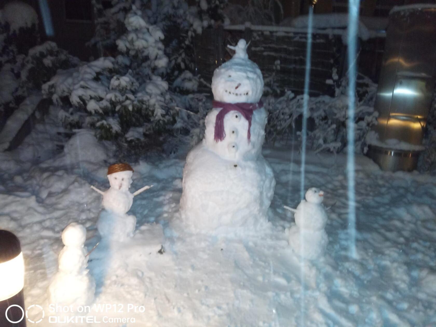 Gleich eine ganze Familie steht im Garten von Anna Zorlu in Erlangen.