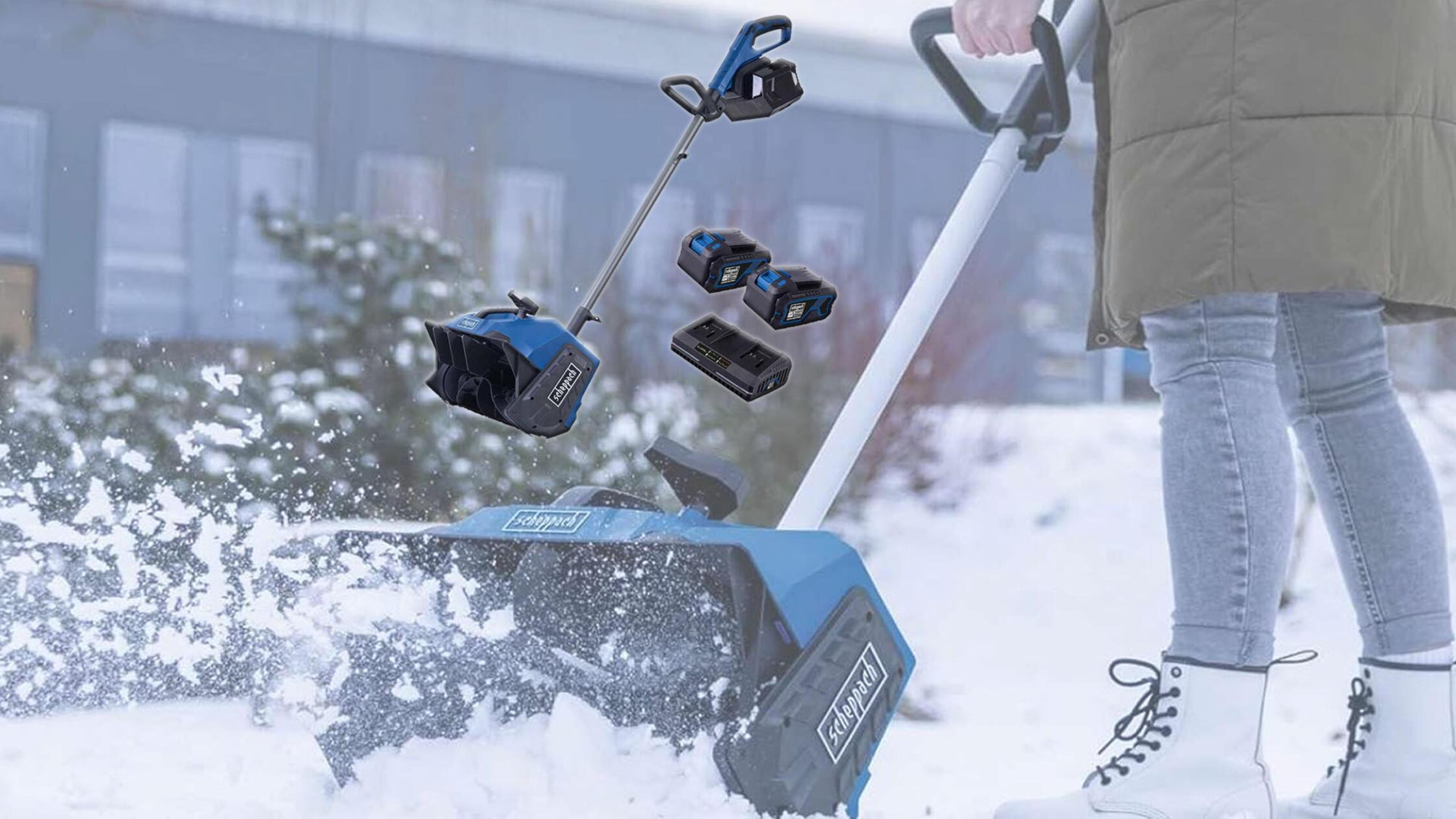 Akku-Schneefräse Einhell Scheppach Amazon