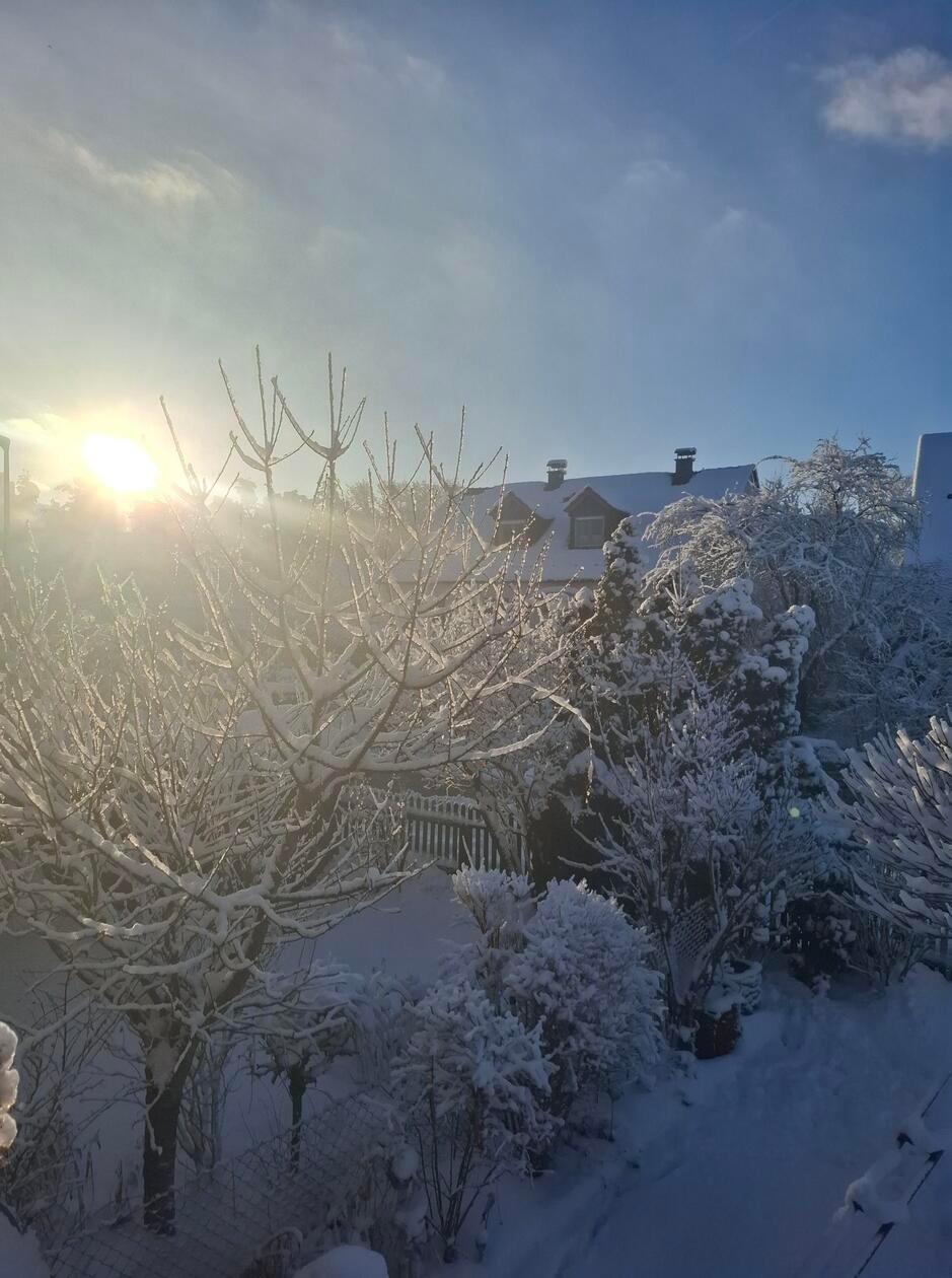 In Neumarkt und Umgebung liegt Schnee so weit das Auge reicht.