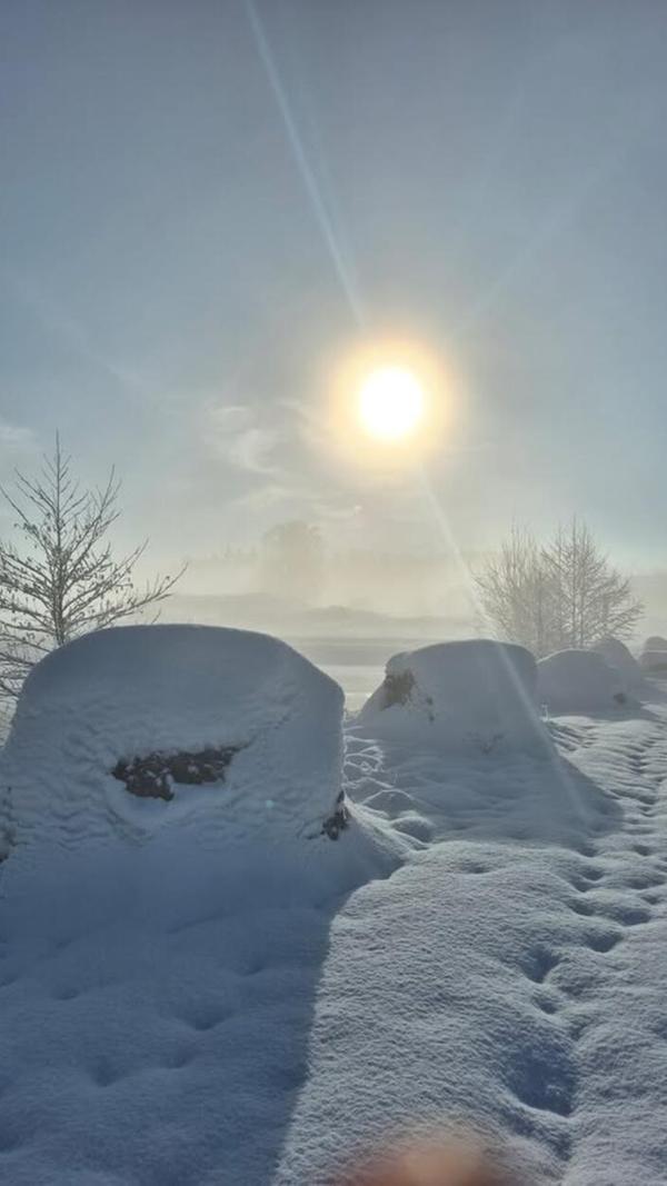 Der Schnee und die Sonne. Fotografiert von Markus Biallas.