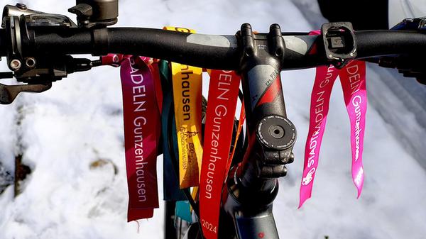 Farbenfrohe Belege für die Teilnahme an der Stadtradel-Aktion in Gunzenhausen zieren dieses Rad.