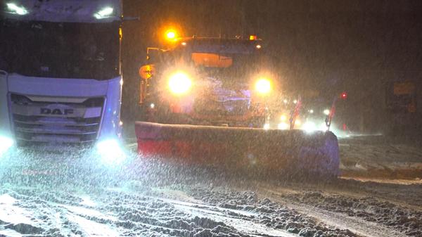 Der Winter hat Nürnberg fest im Griff. Neuschnee u
