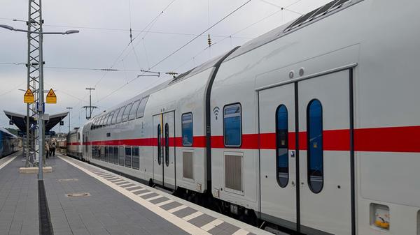 Regional And Long-Distance Trains At Ansbach Stati
