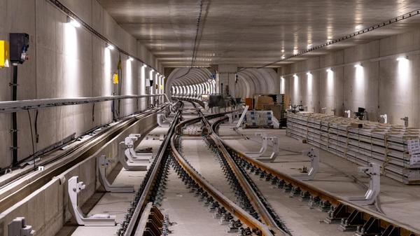 Baustellenbegehung auf der neuen U3-Strecke im Nür