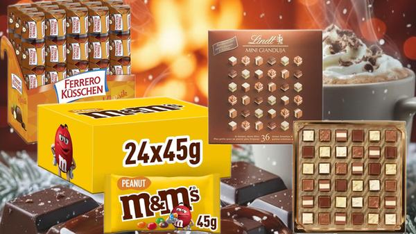 Schokolade M&Ms Lindt Ferrero Kuesschen