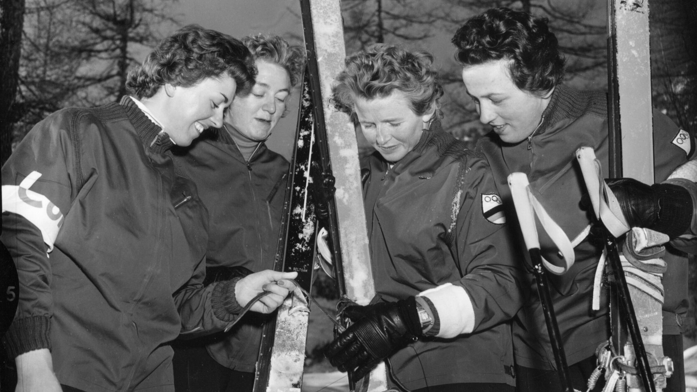 Olympia '56: Deutsche alpine Frauenmannschaft