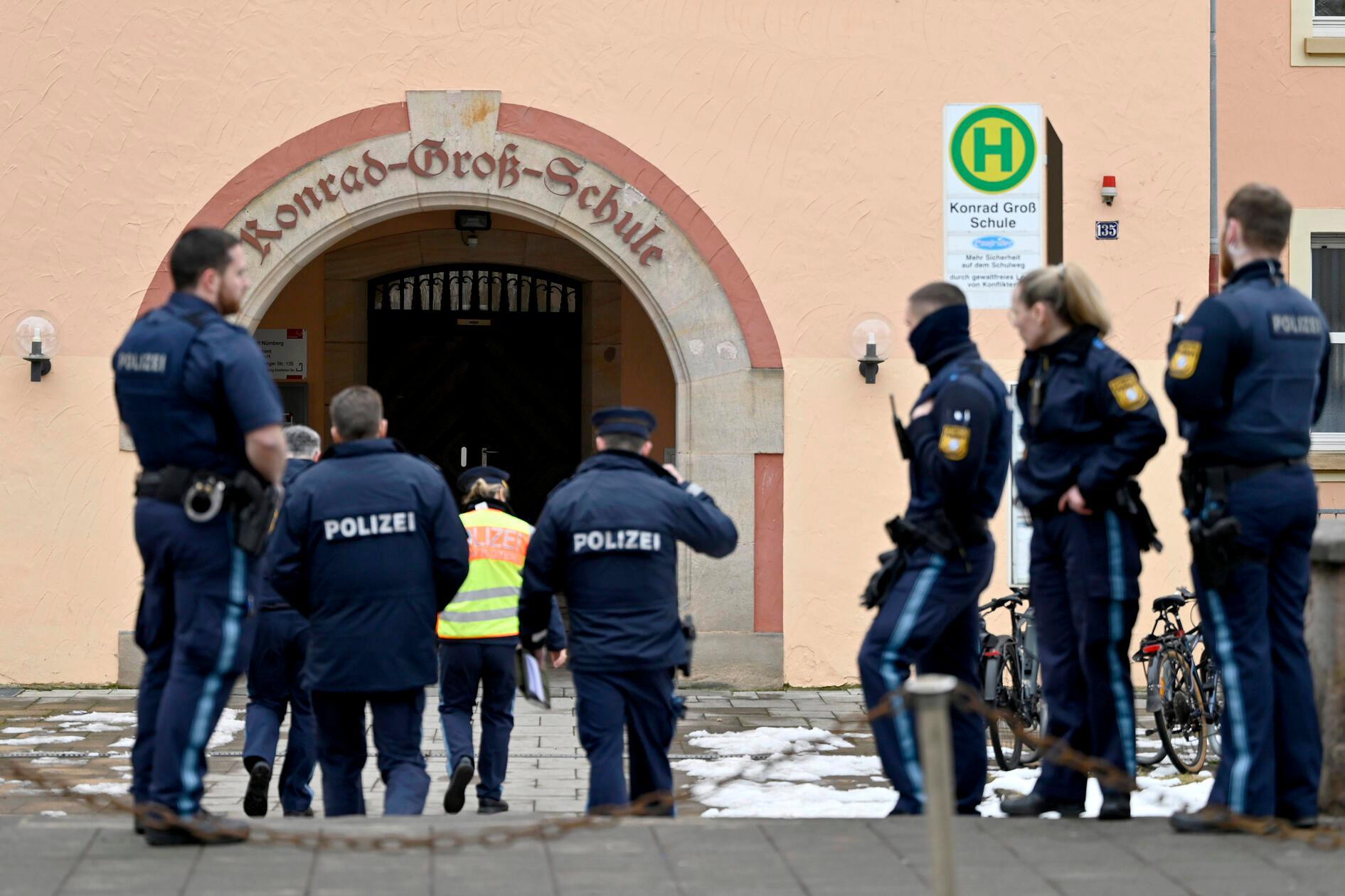Am Donnerstag, 5. Februar, kam es zu einem massiven Polizeiaufgebot an der Nürnberger Konrad-Groß-Schule.