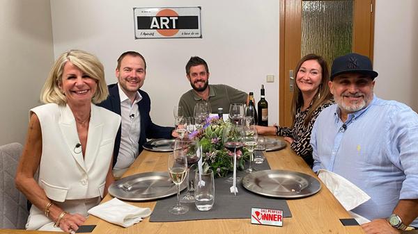 v.l.n.r.: Martina, Richi, Gastgeber Kevin, Elena u