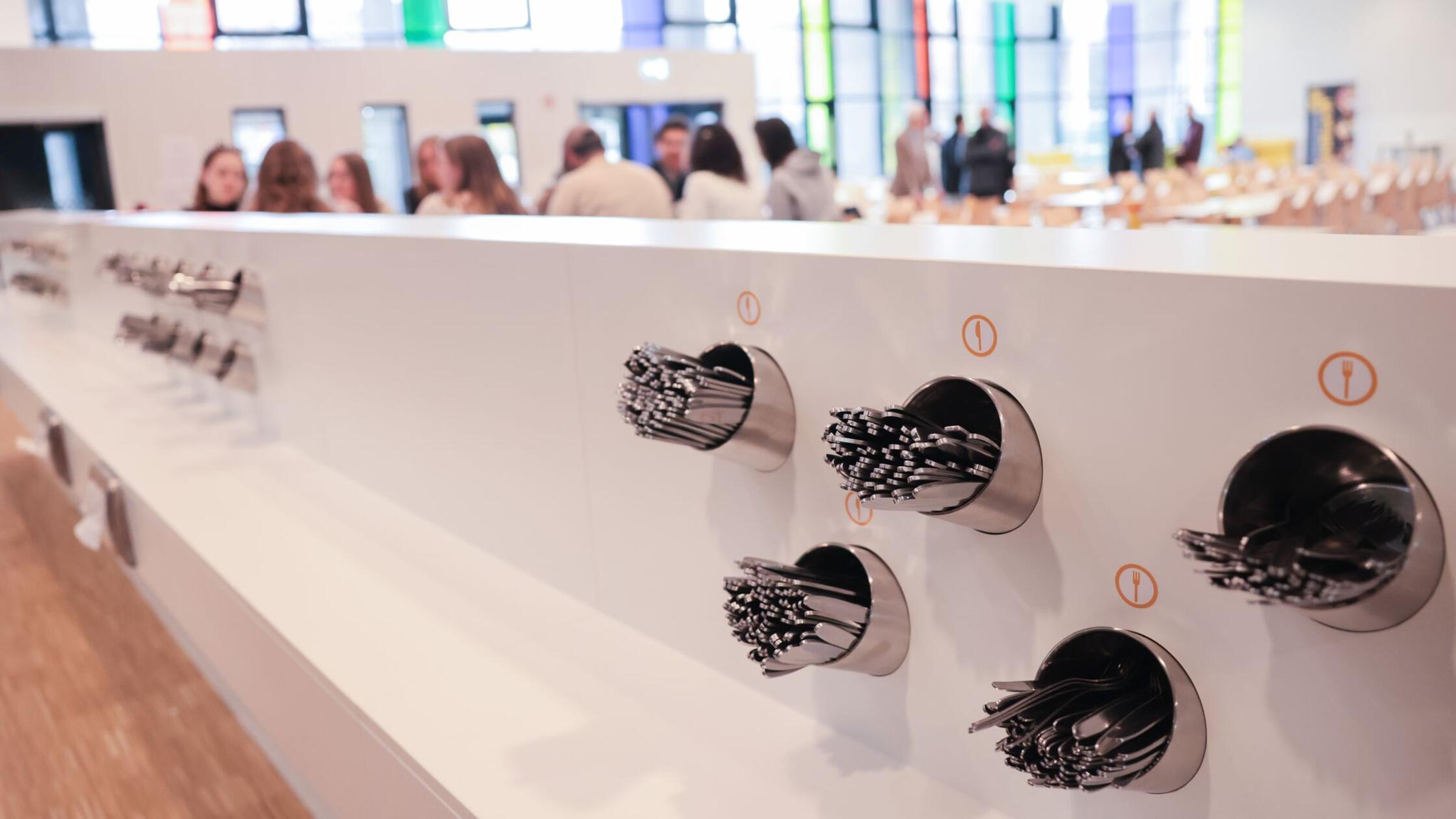 Blick in die „Mensa Philturm“ nach der Wiedereröff